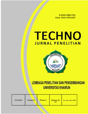 					View Vol. 7 No. 01 (2018): Techno Jurnal Penelitian
				