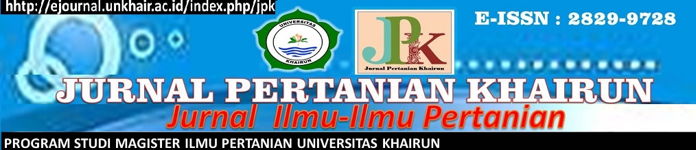 Jurnal Pertanian Khairun (JPK)